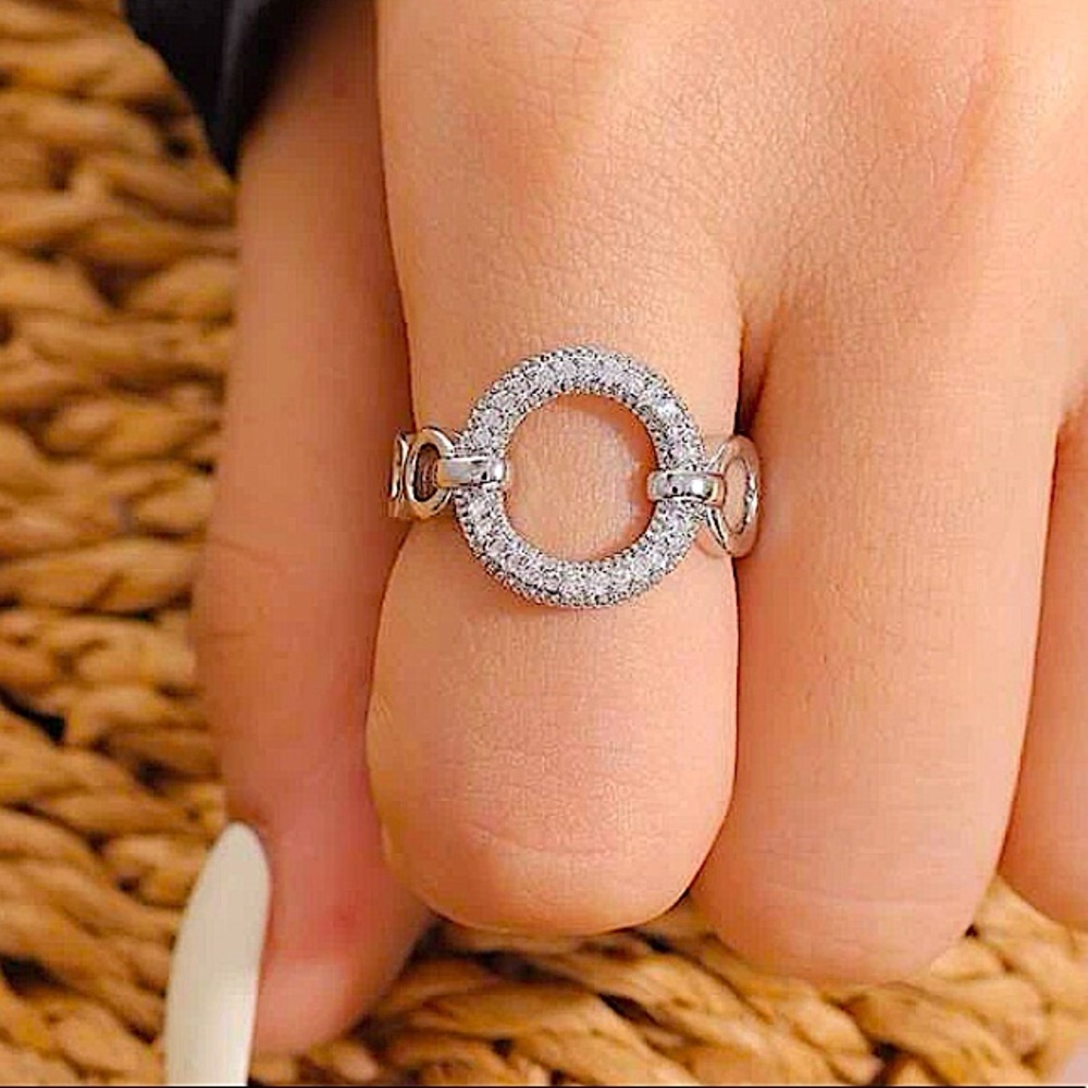 SILVER ZIRCON RING - Picture 4 of 4